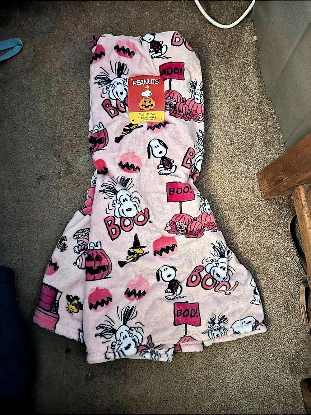 Berkshire Blanket Peanuts Snoopy Halloween Throw Blanket